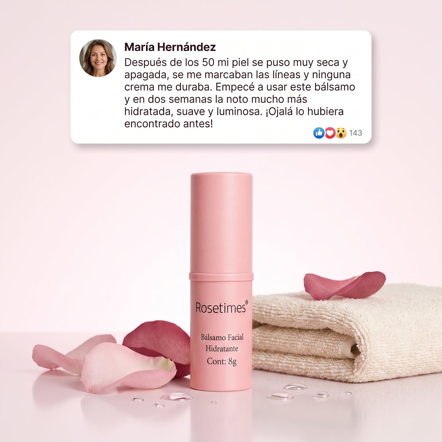 Bálsamo Facial Hidratante Antiarrugas