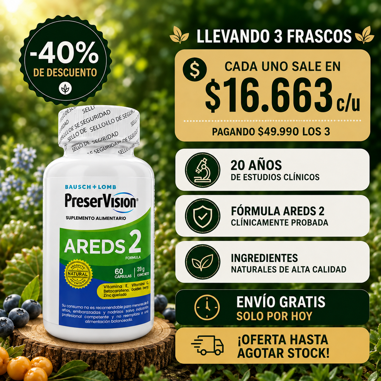 PreserVision AREDS 2® | Nutrición Avanzada para el Cuidado Visual