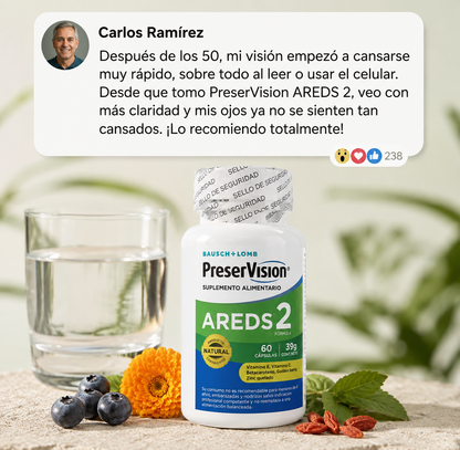 PreserVision AREDS 2® | Nutrición Avanzada para el Cuidado Visual