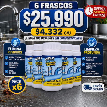 Destapa Cañerías 6x1 (Original)+ Envío Gratis✅